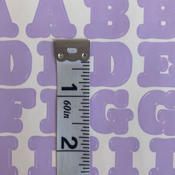 VTG Making Memories Stickers Letters Numbers Symbols 8 Sheets Pastel Lavender - Picture 5 of 7